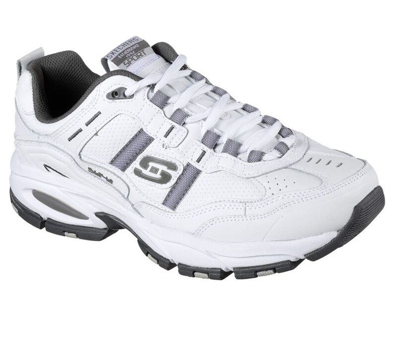 Skechers Herr Vita/Grå Sneakers - Vigor 2.0 - Serpentine - Sverige (JDASG-0645)